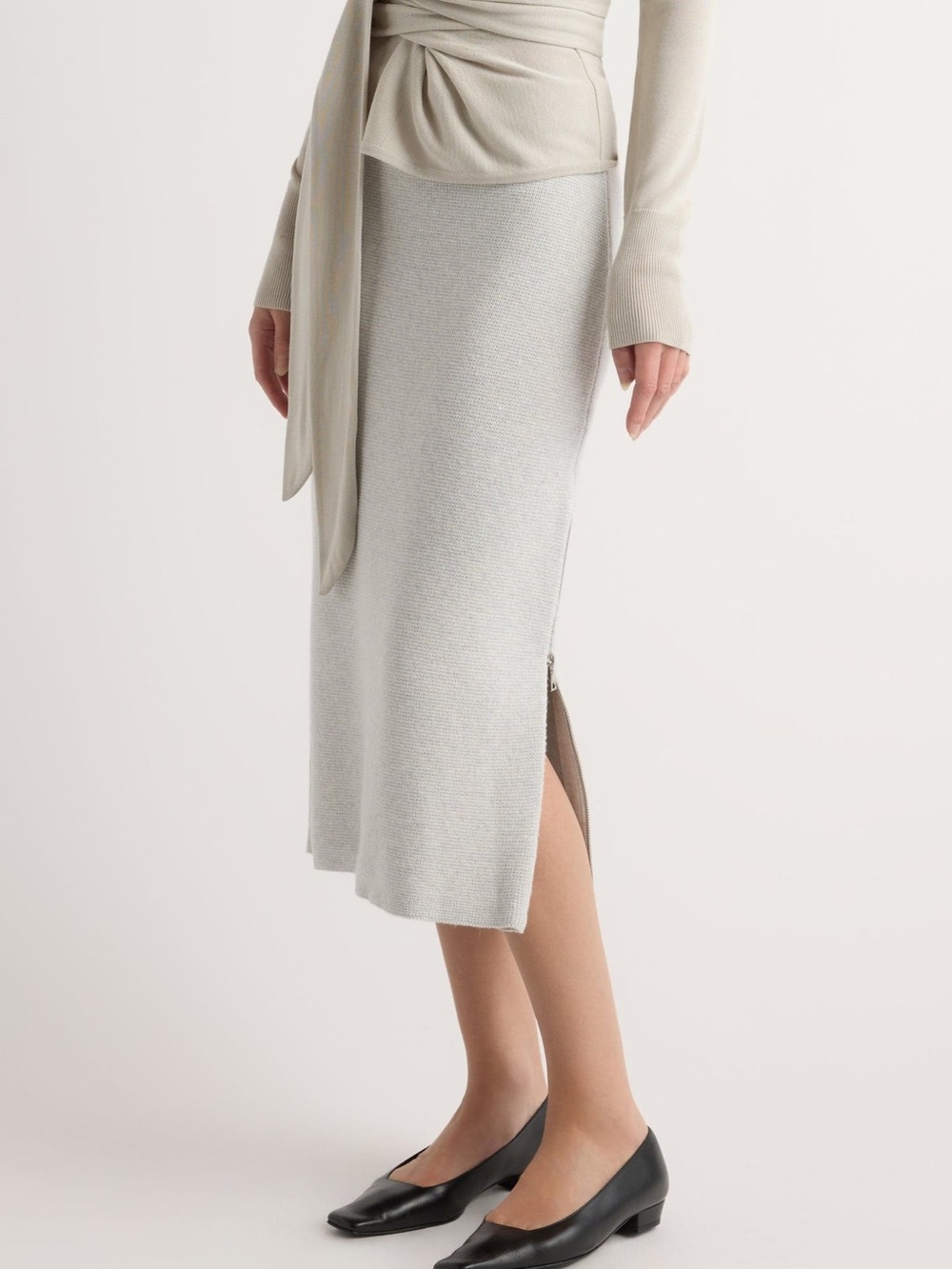 Modern Citizen Esti Wool/Cotton Midi Skirt